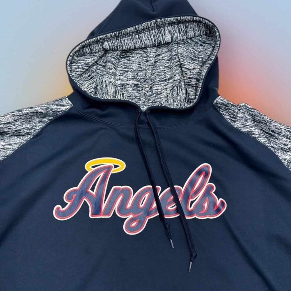 CALIFORNIA ANGELS Men’s Large Performance Hoodie Sweatshirt
